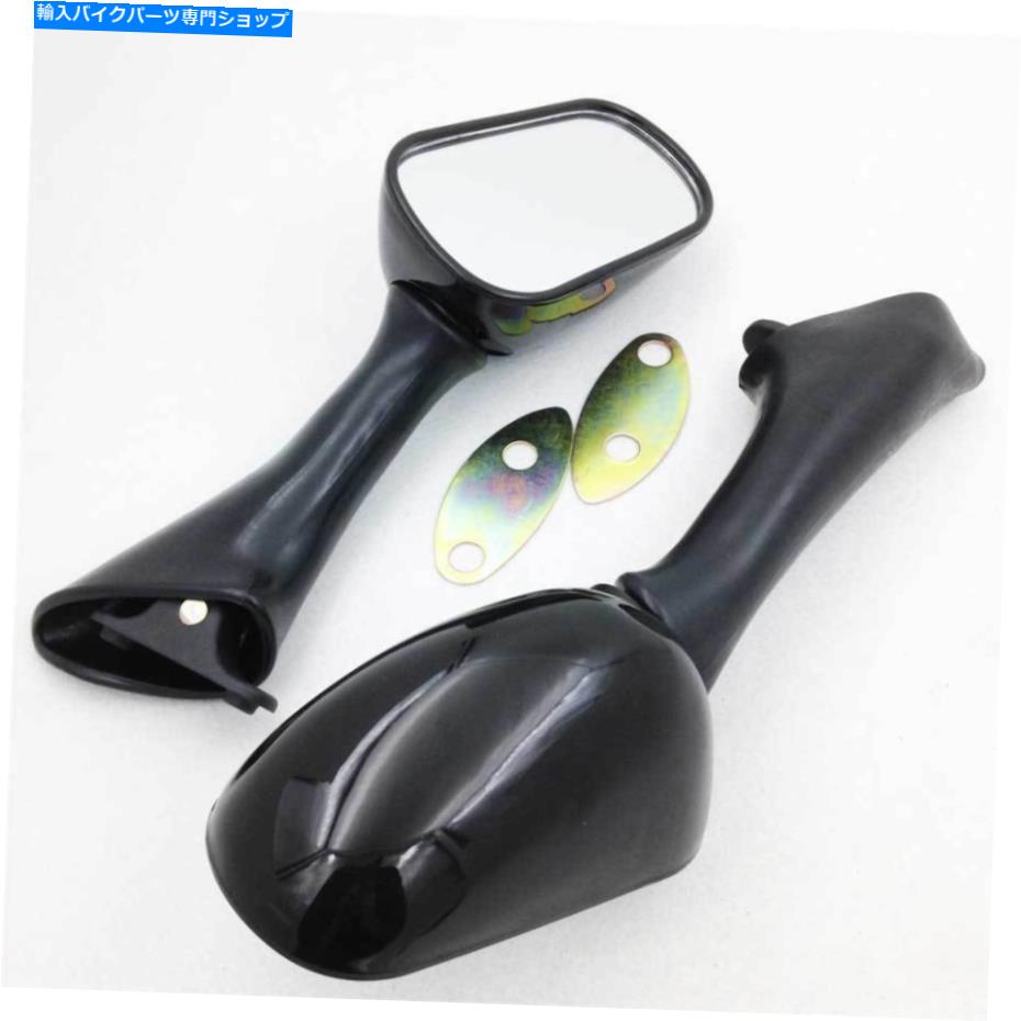 Mirror 1990年から1997年のためのオートバイレーシングサイドリアビューミラー96ホンダVFR 750Fブラック Motorcycle Racing Side Rearview Mirror For 1990-1997 95 96 Honda VFR 750F Black【並行輸入品】