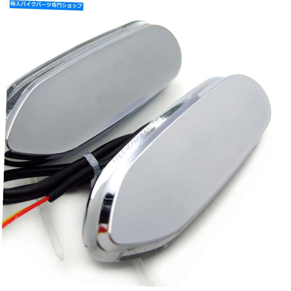 Mirror Hongk LED ChromeミラーベースSuzuki GSXR 600 750 1000 06-08 HongK LED Chrome Mirror Base With Signal For Suzuki Gsxr 600 750 1000 06-08【並行輸入品】
