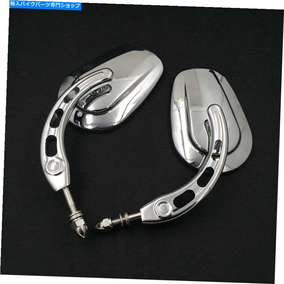 Mirror Harley Davidson Electra Road Street GlideのためのChromeオートバイのバックミラー Chrome Motorcycle Rearview Mirrors For Harley Davidson Electra Road Street Glide【並行輸入品】
