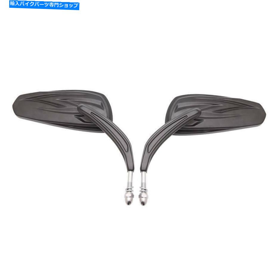 Mirror ハーレーダビッドソンナイトロッド特別オートバイブラックリアビューサイドミラーアメリカ For Harley Davidson Night Rod Special Motorcycle Black Rear View Side Mirrors US【並行輸入品】
