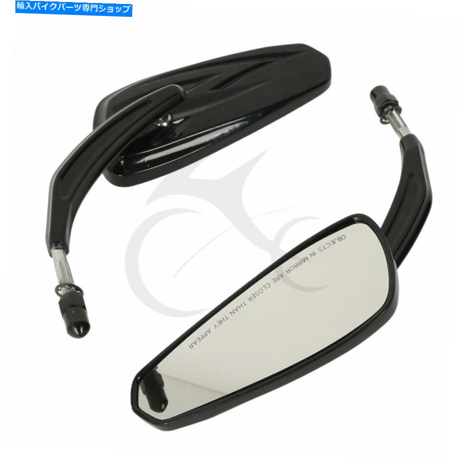 Mirror ハーレースポーツスターソフトロードキンググライドXL1200アイロンのためのリアビューミラー Rear View Mirrors Fit For Harley Sportster Softail Road King Glide XL1200 Iron【並行輸入品】