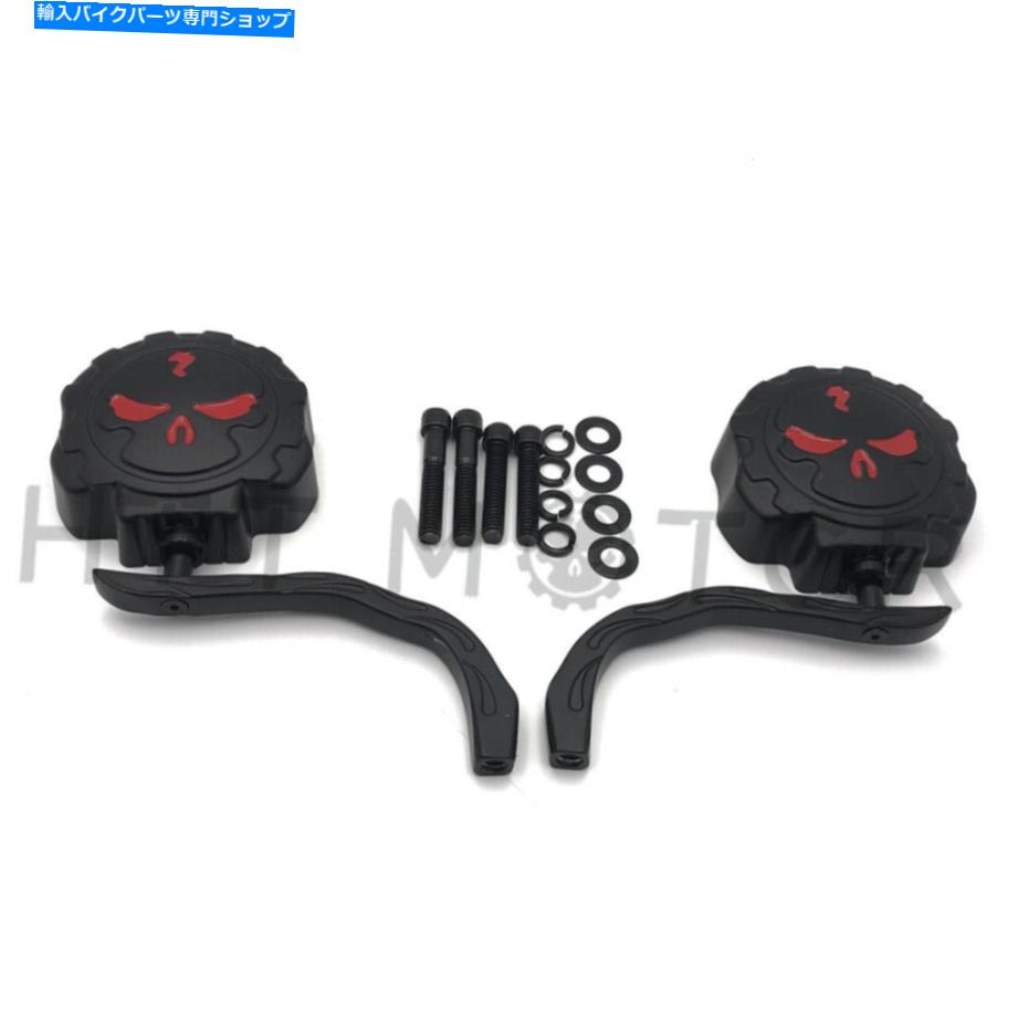 Mirror ユニバーサルオートバイバイクスケルトンスカルリアビューサイドミラー8mm 10mmブラック Universal Motorcycle Bike Skeleton Skull Rear view Side Mirror 8mm 10mm Black【並行輸入品】