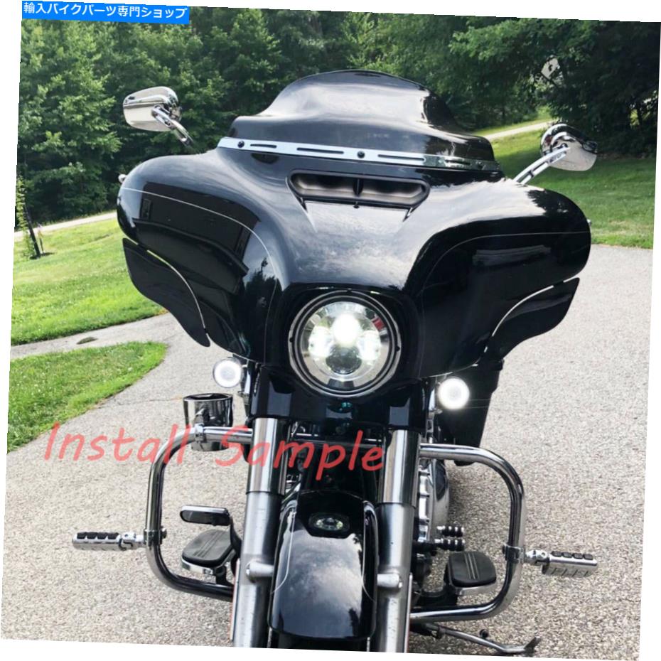 Mirror Chrome Edge Cutハーレーダビッドソンストリートグライド用オートバイバックミラーウィングミラー Chrome Edge Cut Motorcycle Rearview Wing Mirror For Harley Davidson Street Glide【並行輸入品】