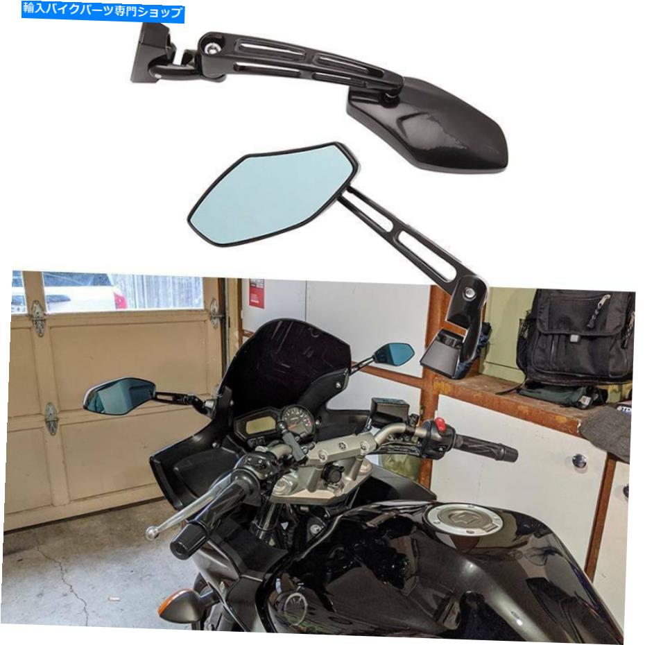 Mirror ヤマハYZF R1 R6 R6S鈴木GSXR 600 700 750 1000 1300米国用オートバイミラー Motorcycle Mirrors For Yamaha YZF R1 R6 R6S Suzuki GSXR 600 700 750 1000 1300 US【並行輸入品】