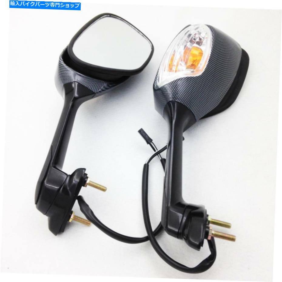 Mirror 2005-2011 2010鈴木GSXR1000 K9のための信号ライトリアビューサイドミラーを回す Turn Signal light Rear view Side Mirror For 2005-2011 2010 Suzuki GSXR1000 K9【並行輸入品】