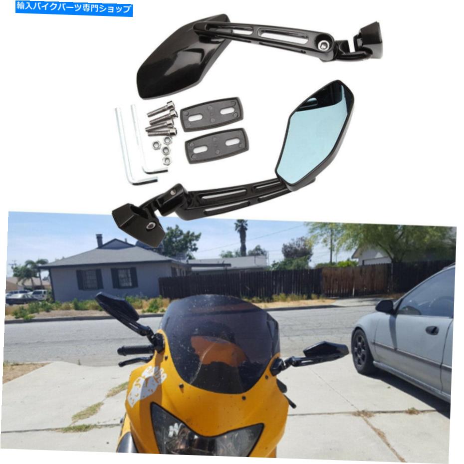 Mirror ヤマハFZR YZF 600 600R R1 R6 R6S米国用オートバイブラックリアビューサイドミラー Motorcycle Black Rearview Side MIrrors For Yamaha FZR YZF 600 600R R1 R6 R6S US【並行輸入品】