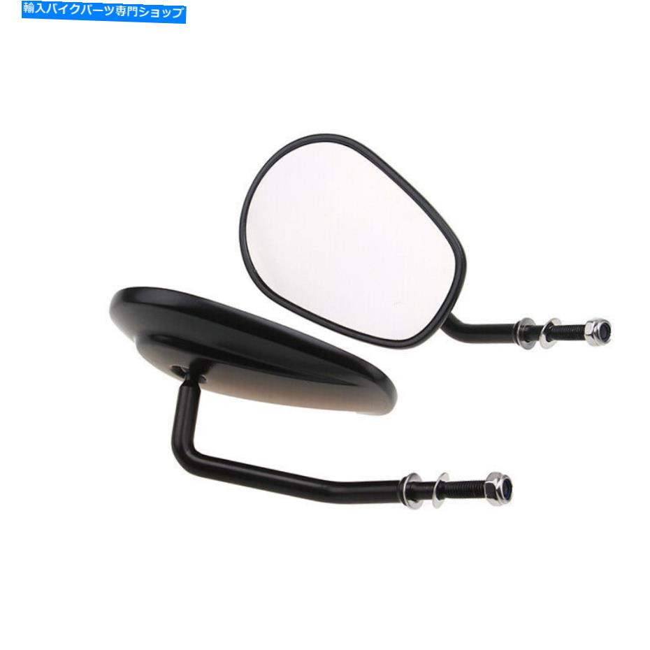 Mirror ホンダバイク用1対オートバイミラーガラスホワイトウェーブエレクトロメッキブラック 1 Pair Motorcycle Mirror Glass White Wave Electroplating Black For Honda Bikes【並行輸入品】
