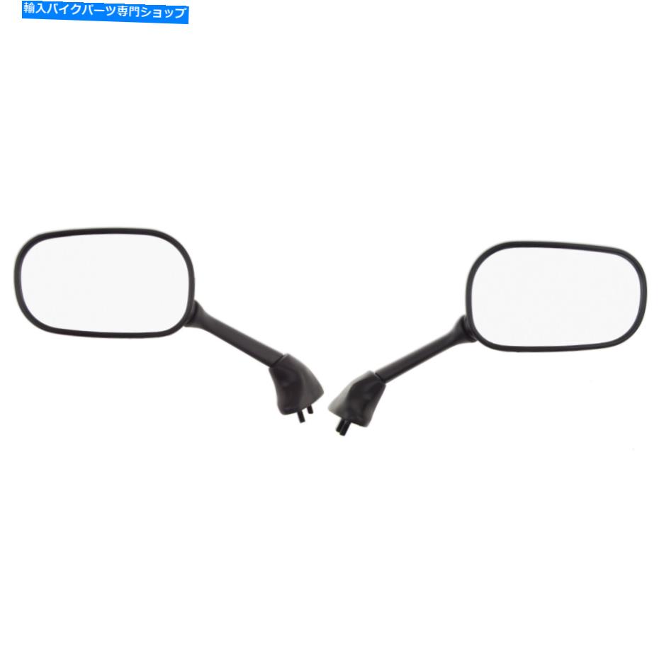 Mirror ヤマハYZF R6 03-05ハンドR6S 06+リアビューミラードット Set Left Right Black For Yamaha YZF R6 03-05 Hand R6s 06+ Rear View Mirror DOT【並行輸入品】