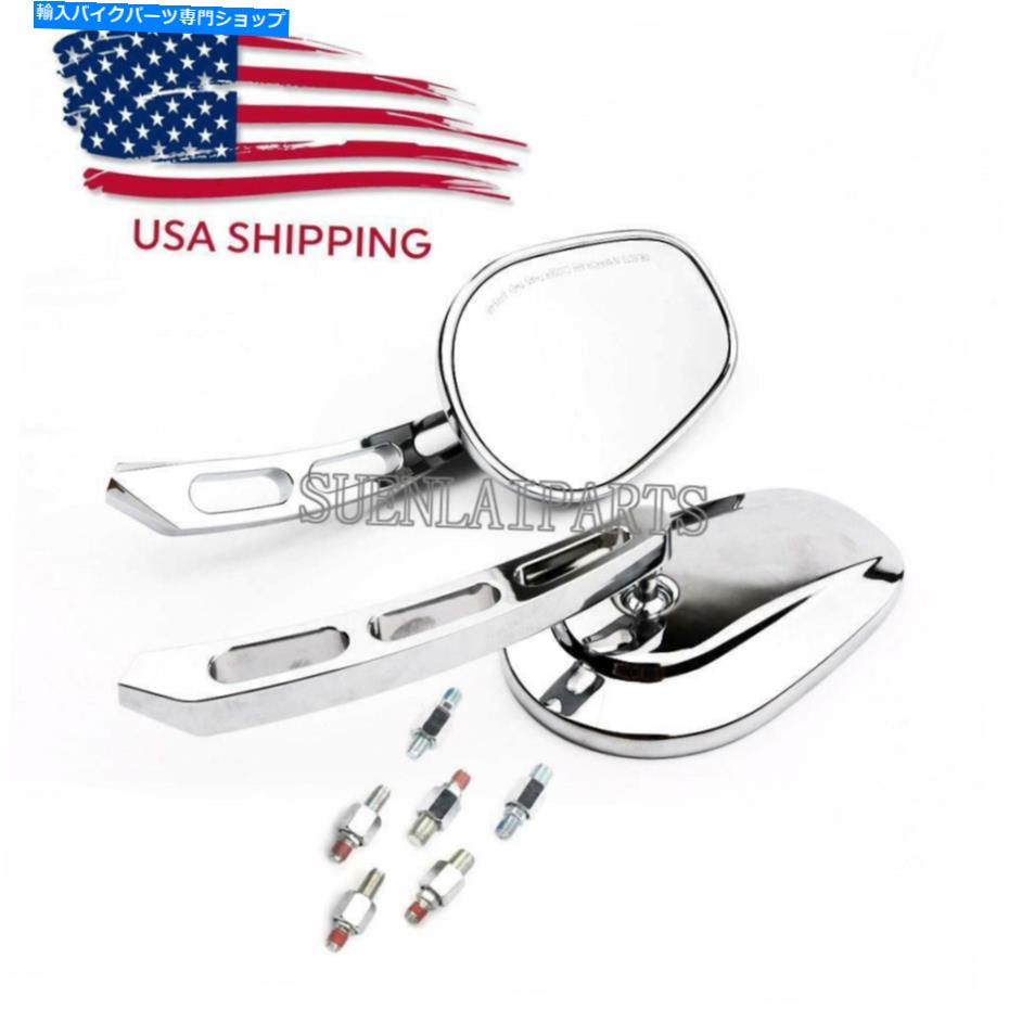 Mirror Yamaha Raider V Star 650 950 1100 1300用クロームオートバイリアビューミラー Chrome Motorcycle Rear View Mirrors For Yamaha Raider V Star 650 950 1100 1300【並行輸入品】