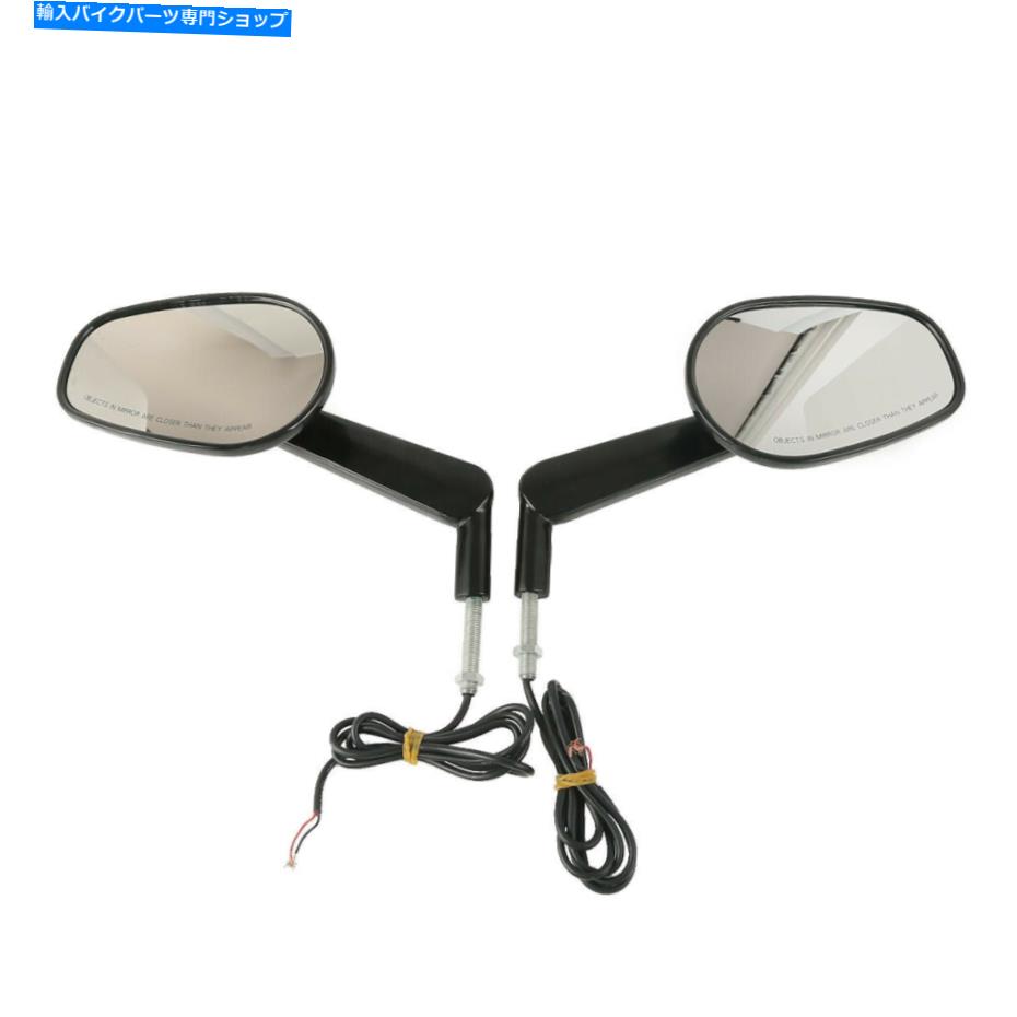 Mirror 筋肉のバックミラーはハーレーVrod V-Rod VRSCF 09-17のためのターン信号フィットを導きました Muscle Rearview Mirrors LED Turn Signal Fits For Harley VROD V-Rod VRSCF 09-17【並行輸入品】