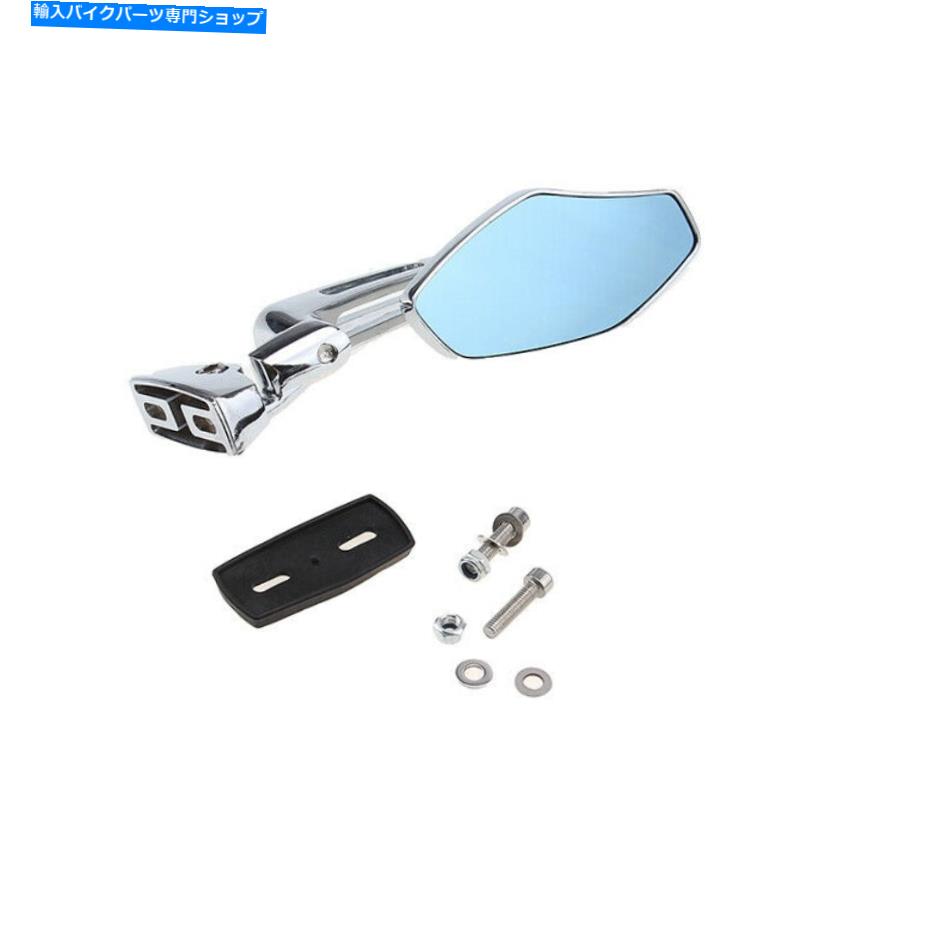 Mirror ホンダの汚れの自転車のための2×オートバイのサイドミラーガラスのプラスチックダイヤモンドフィット 2 x Motorcycle Side Mirror Glass Plastic Diamond Fit For Honda Dirt Bikes【並行輸入品】