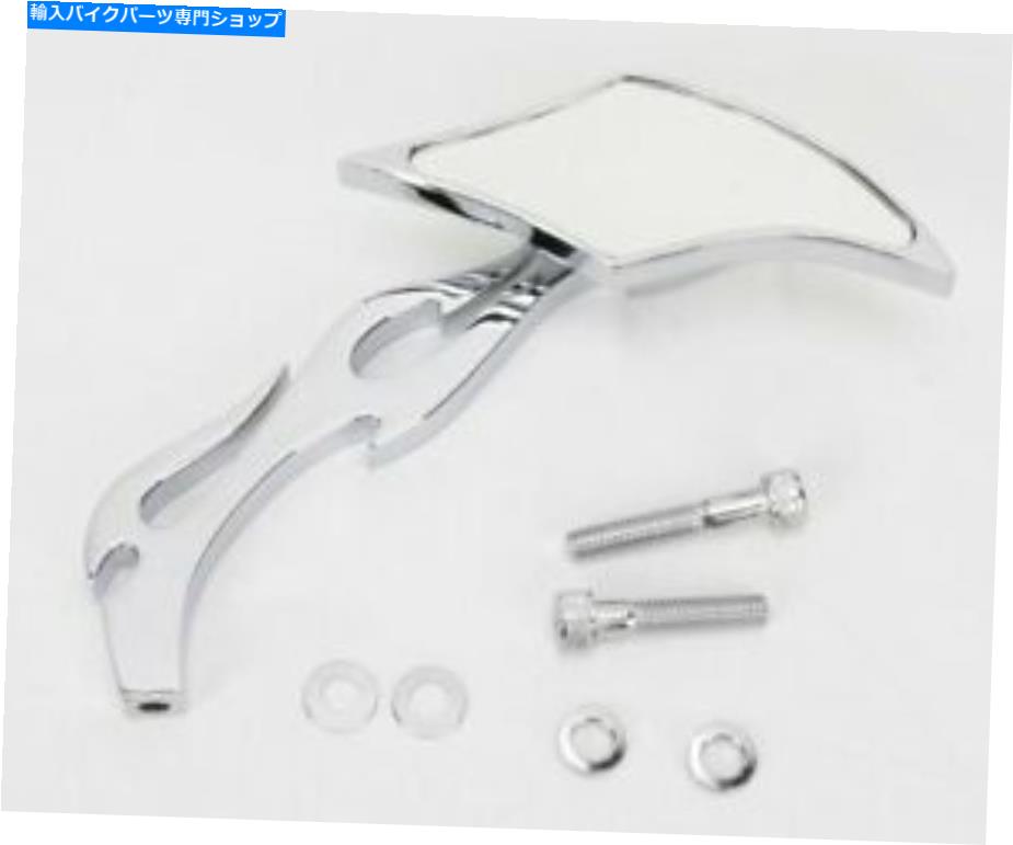 Mirror ゴシックミラーフレームステム右側ドラッグスペシャリ60-6250fr. Gothic Mirror Flame Stem Right Side Drag Specialties 60-6250FR【並行輸入品】