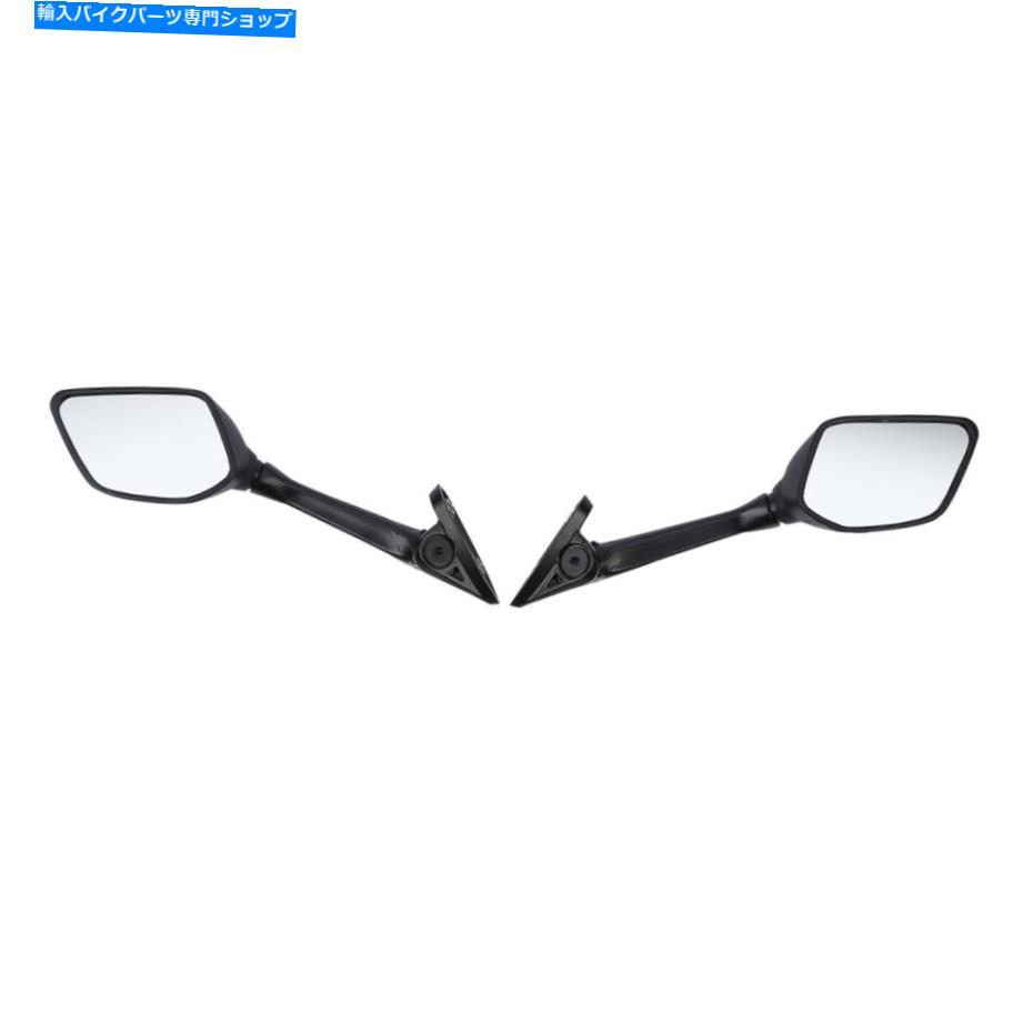 Mirror ブラックリアリサイブサイドクリアミラーフィットヤマハYZF R3 YZF-R3 2015-2018 Black Rear Rearview Side Clear Mirrors Fit for Yamaha YZF R3 YZF-R3 2015-2018【並行輸入品】