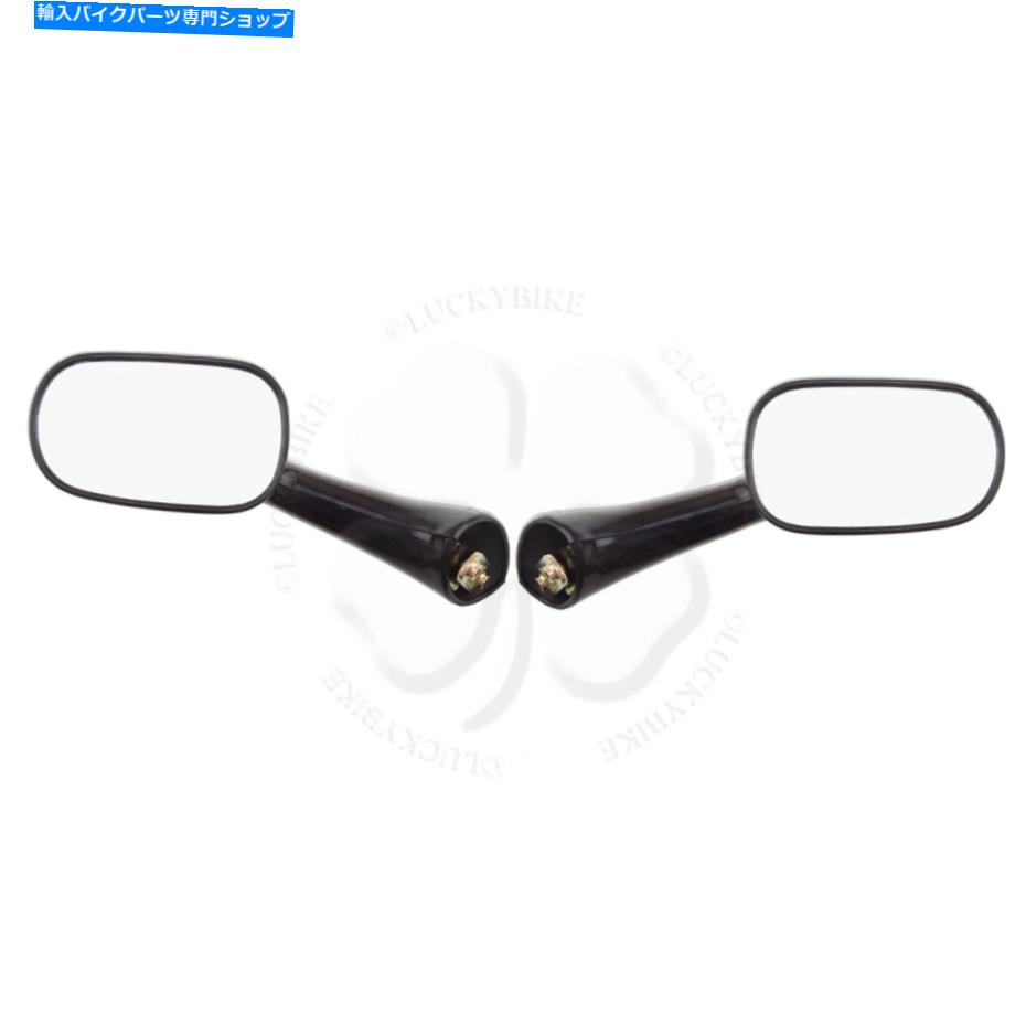 Mirror ホンダCBRハリケーンVFR 750 800ガラスセット用リアビューミラーブラック Rear View Mirror Black For Honda CBR Hurricane VFR 750 800 Glass Set Left Right【並行輸入品】