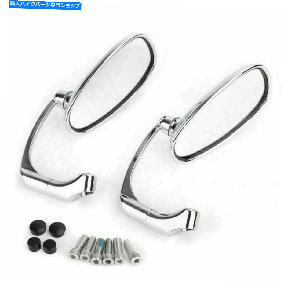 Mirror モーターL-BARカフェレーサーラウンドリアビューミラー対8mm 10mmユニバーサルチロカリフォルニア Motor L-Bar Cafe Racer Round Rear View Mirrors Pair 8mm 10mm Universal CHRO CA【並行輸入品】