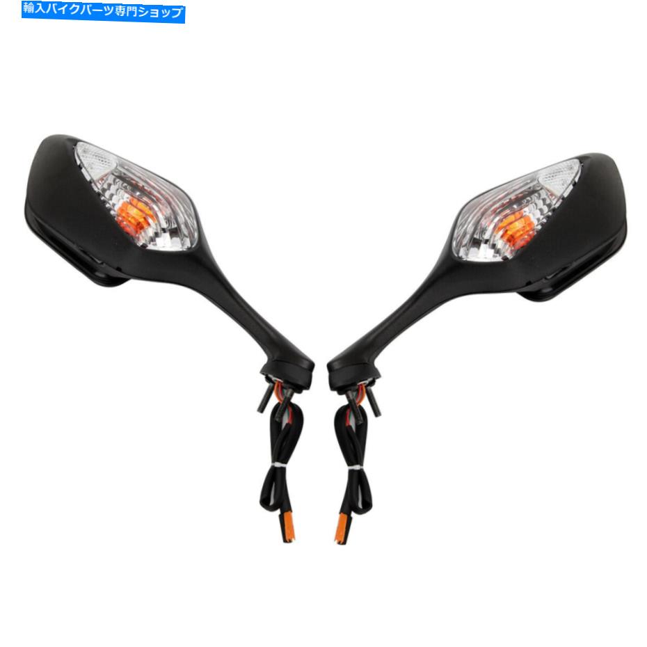 Mirror リアビューミラー鈴木GSXR600 750 06-18 GSXR1000バックビュー用リアビュー信号LED Rear View Mirrors Turn Signal LED for Suzuki GSXR600 750 06-18 GSXR1000 Rearview【並行輸入品】