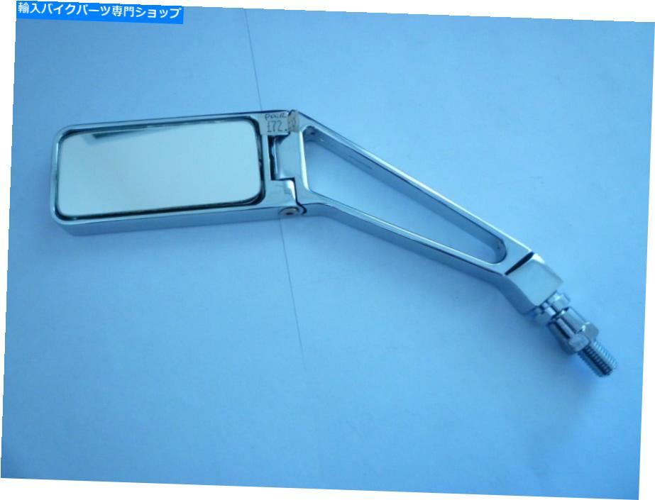 Mirror クローム長方形ミラー左手10mmスレッドヒンジヘッド91-817 CHROME RECTANGLE MIRROR LEFT HAND 10mm THREAD HINGED HEAD 91-817【並行輸入品】