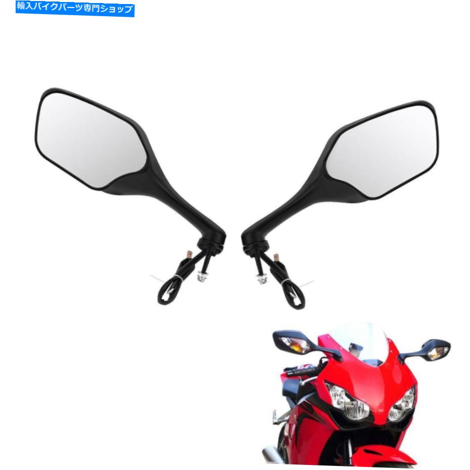 Mirror ペアリアビューミラーホンダCBR 1000 RR 2008-2016 11のための信号ライトフィット Pair Rear View Mirrors Turn Signal Light Fit For Honda CBR 1000 RR 2008-2016 11【並行輸入品】