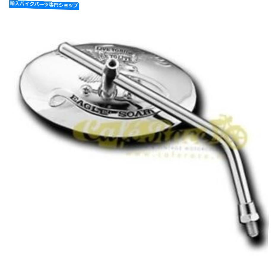 Mirror ミラークロームメッキユニバーサルイーグルエンボスエンボスカスタムバイクホンダヤマハ Mirror Chrome-Plated Universal Eagle Embossed Custom Bike Honda Yamaha【並行輸入品】