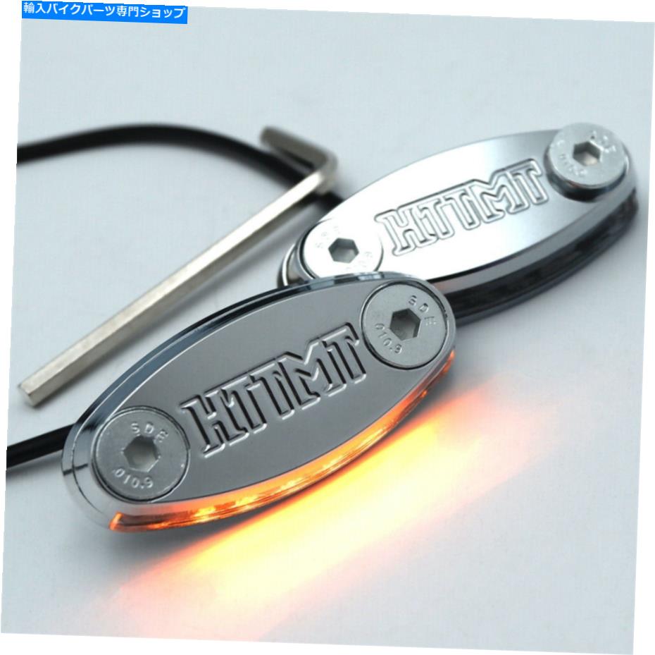 Mirror Hongk HTTMT LED Honda CBR600RR CBR1000RRのためのベースプレートのクロムミラーブロックを導きました HongK HTTMT LED Chrome Mirror Block Off Base Plate For Honda CBR600RR CBR1000RR【並行輸入品】
