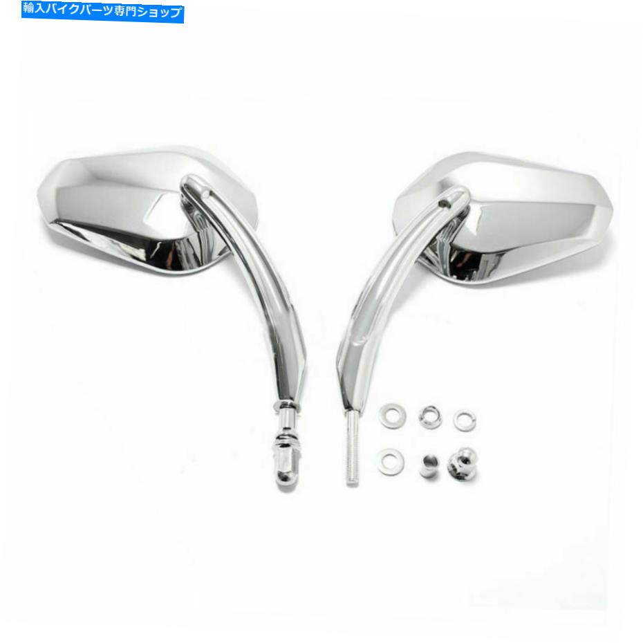 Mirror Crome Classic Long Stemダイヤモンドオートバイのミラーは、Cruiser Dynaの新しいUAのために適合します Chrome Classic Long Stem Diamond Motorcycle Mirrors Fit For Cruiser Dyna New UA【並行輸入品】 31,598円