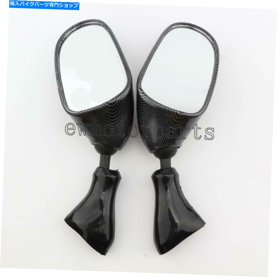 Mirror 鈴木カタナGSX 750F GSX 600F 1998-2002のためのカーボンルックバックサイドミラー Carbon Look Rearview Side Mirrors For Suzuki Katana GSX 750F GSX 600F 1998-2002【並行輸入品】