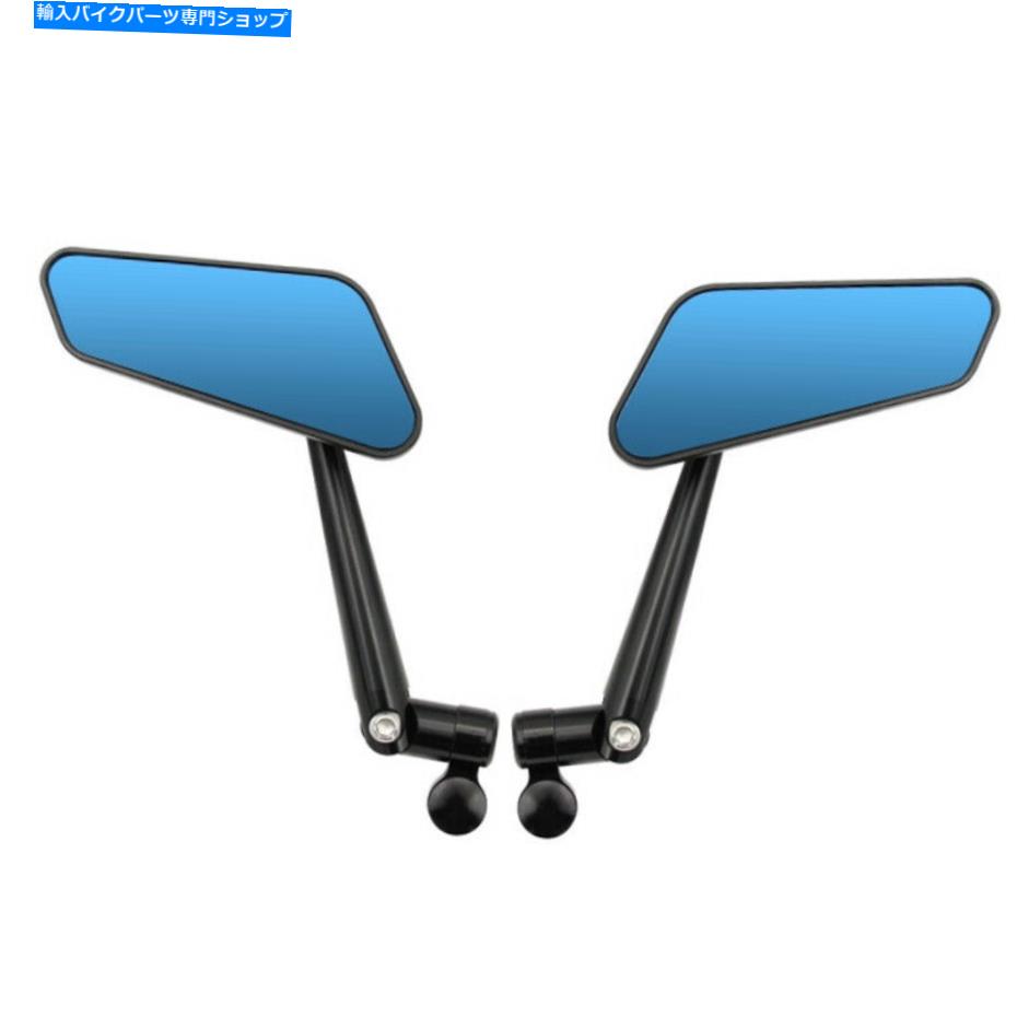 Mirror 2ピースユニバーサルオートバイCNCアルミ合金ハンドルバーバックサイドミラー 2PCS Universal Motorcycle CNC Aluminum Alloy Handle Bar Rearview Side Mirrors【並行輸入品】