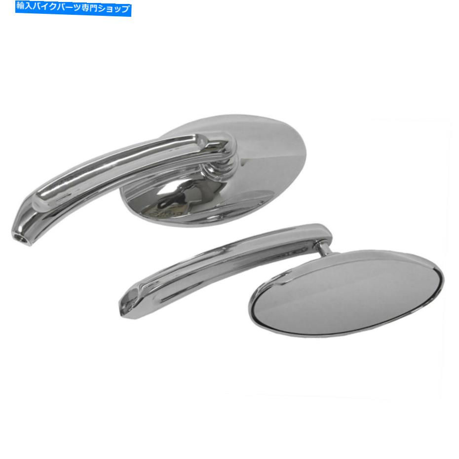 Mirror ハードドライブミラーオーバルクロム HARDDRIVE MIRRORS OVAL CHROME【並行輸入品】
