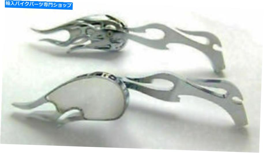 Mirror カスタムクロームビレット炎のためのミラー Mirrors For CUSTOM CHROME BILLET FLAME【並行輸入品】