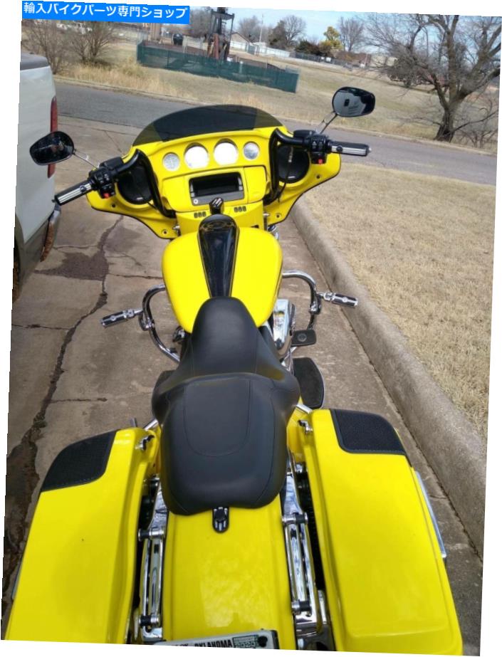 Mirror ハーレーダビッドソンストリートロードグライドロードキングのためのオートバイのバックビューサイドミラー Motorcycle Rearview Side Mirrors For Harley Davidson Street Road Glide Road King【並行輸入品】