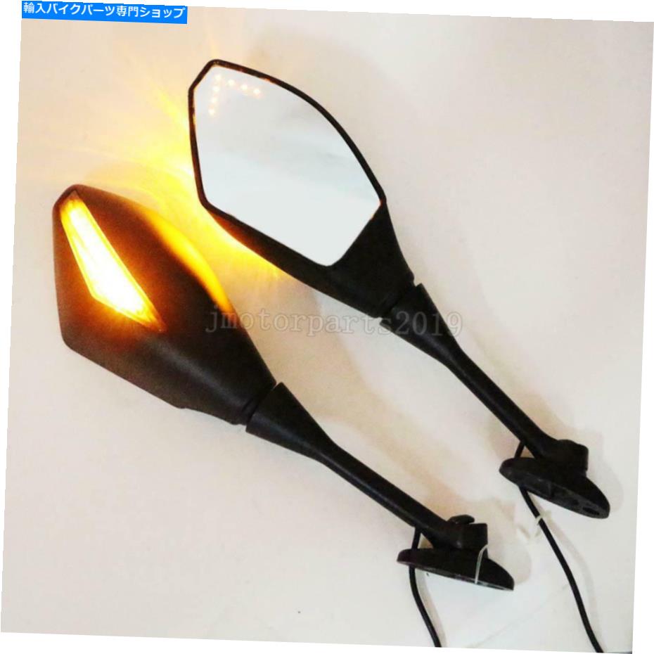 Mirror Honda CBR600RR 2003 2005のためのLEDターン信号ライトバックリーブミラー LED Turn Signal Light Rearview Mirrors For Honda CBR600RR 2003-2006 2004 2005【並行輸入品】 29,842円