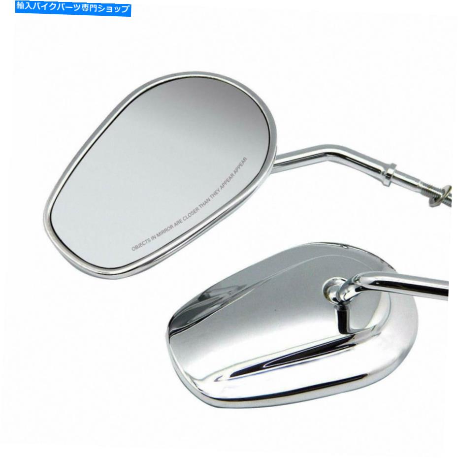 Mirror Harley-Davidson Electra Glide Dyna Road King用クロームロングステムカスタムミラー Chrome Long Stem Custom Mirrors for Harley-Davidson Electra Glide Dyna Road King【並行輸入品】