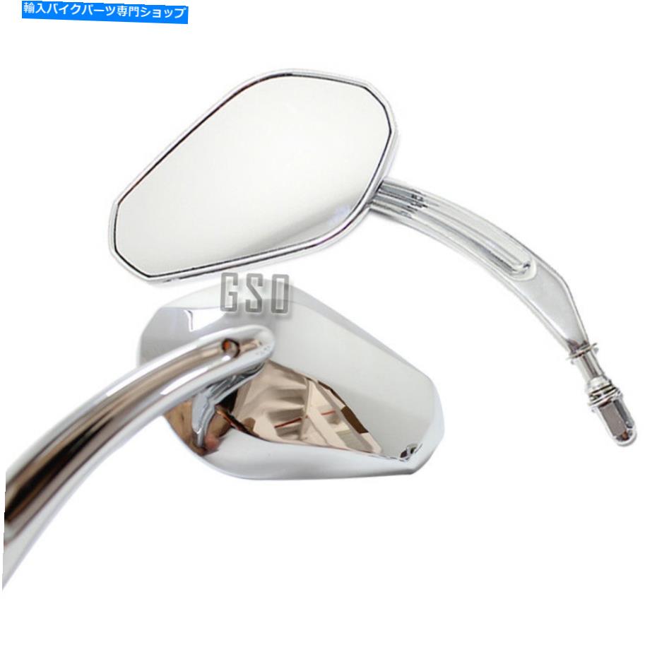 Mirror Harley Sportster XL883C / 1200C XL883L / 1200Lバックミラークロムティアドロップ For Harley Sportster XL883C/1200C XL883L/1200L Rearview Mirrors Chrome Teardrop【並行輸入品】