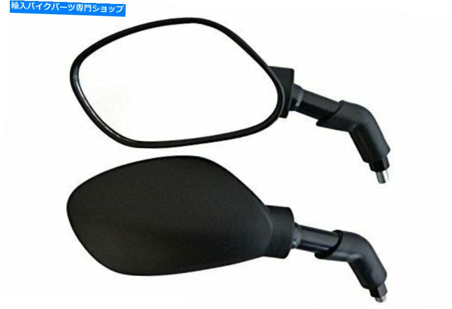 Mirror 大黒型バイクサイドリアビューミラー(1×10mm右スレッド&1x10mm左 Large Black Motorbike Side Rear View Mirrors (1x10mm Right Thread & 1x10mm Left【並行輸入品】|Us Custom Parts Shop USDM