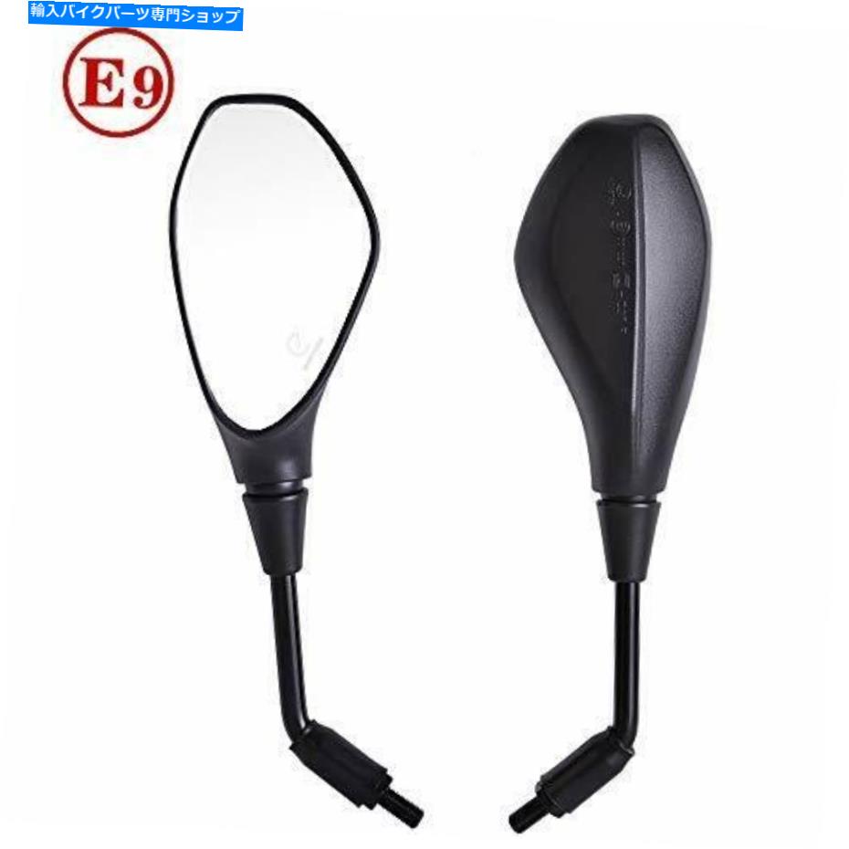 Mirror エバーモータ州ユニバーサルオートバイリアビューミラーブラックサイドミラーEマーク Evermotor universal motorcycle rearview mirror black side mirror E-Mark【並行輸入品】|Us Custom Parts Shop USDM