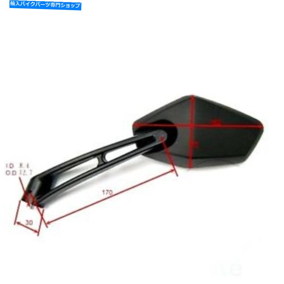 Mirror Aprilia SR 50 LC Ditech Racing 2004 - 2005のためのミラーブラックJMPの左手 Mirror Black Jmp Left Hand For Aprilia SR 50 LC DiteCH Racing 2004 - 2005【並行輸入品】