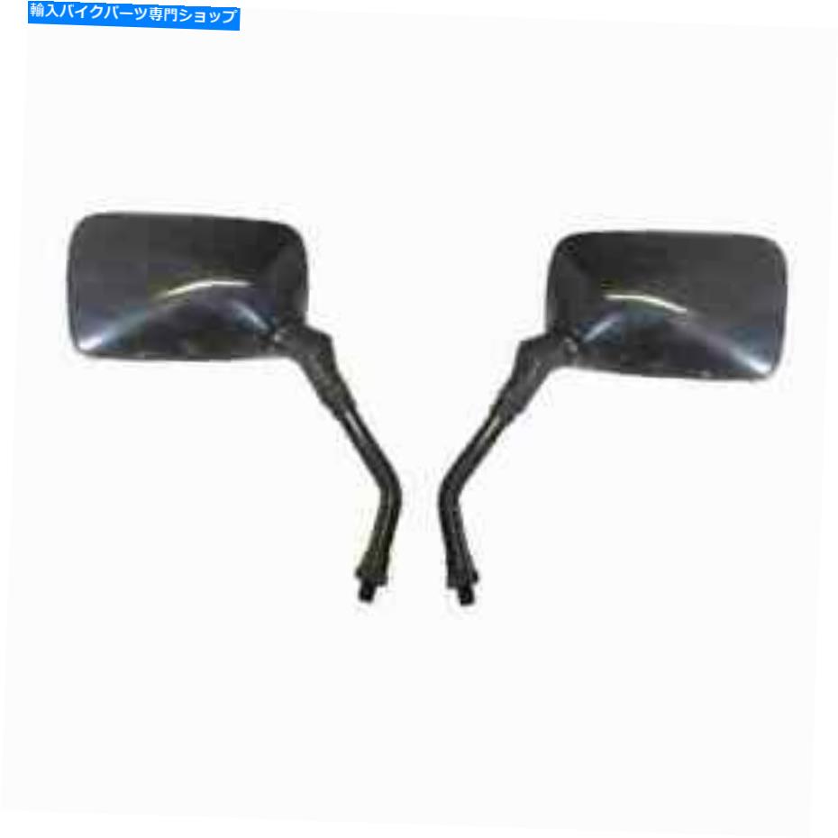 Mirror ヤマハスレッドミラー10mmブラックのミラー10mm黒い長方形左右 Mirrors 10Mm Black Rectangle Left & Right For Yamaha Thread Mirrors 10Mm Black【並行輸入品】