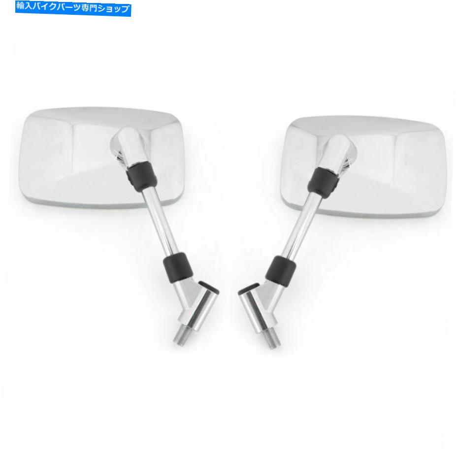 Mirror スズキVS600 VS750 VS750 VL800 VL1500 B用長方形背面図ミラー Rectangular Rear View Mirrors For Suzuki VS600 VS750 VS800 VL800 VZ800 VL1500 B【並行輸入品】