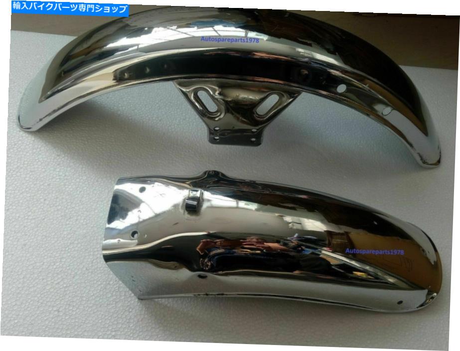 Rear Fender ヤマハRX100クロムフロント＆リアマッドガードバンパーフェンダーRS100 RX125 RXS Yamaha RX100 Chrome Front & Rear Mudguard Bumper Fender RS100 RX125 RXS【並行輸入品】｜Us Custom Parts Shop USDM