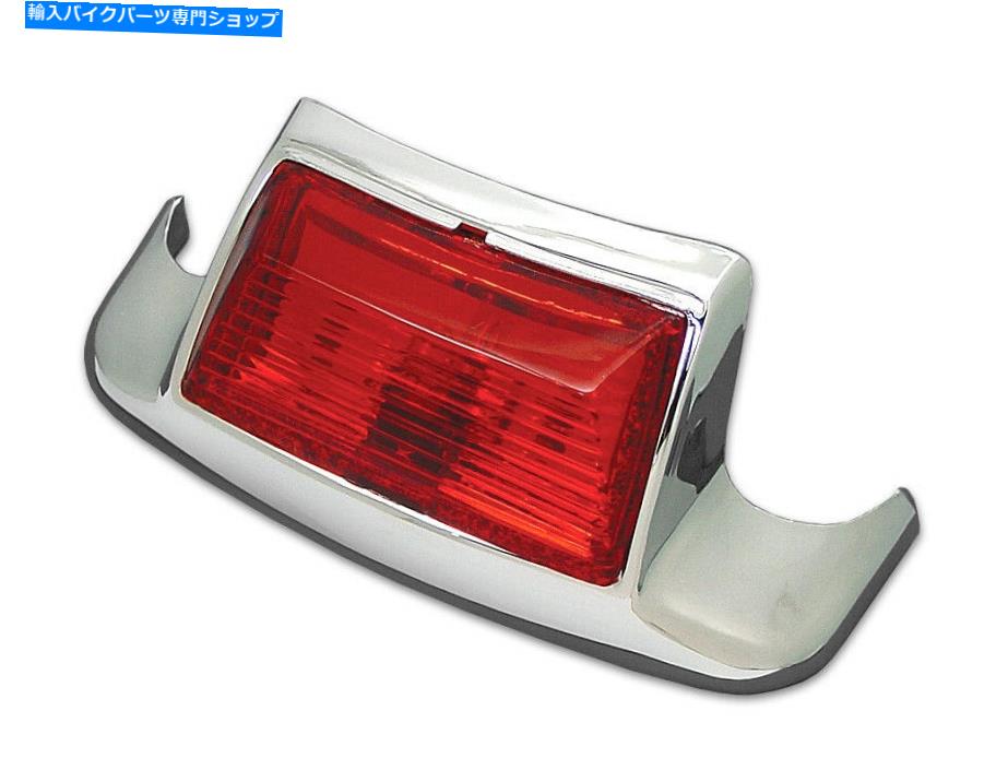 Rear Fender ライトが付いているクロムリアフェンダーチップハーレー - デビッドソン Chrome Rear Fender Tip with Light fits Harley-Davidson【並行輸入品】