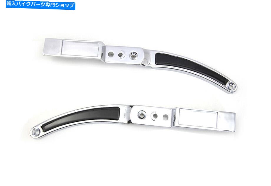 Rear Fender ブラックインサート付きリアフェンダーストラットセットクロムハーレー - ダビッドソン Rear Fender Strut Set Chrome with Black Inserts fits Harley-Davidson【並行輸入品】|Us Custom Parts Shop USDM