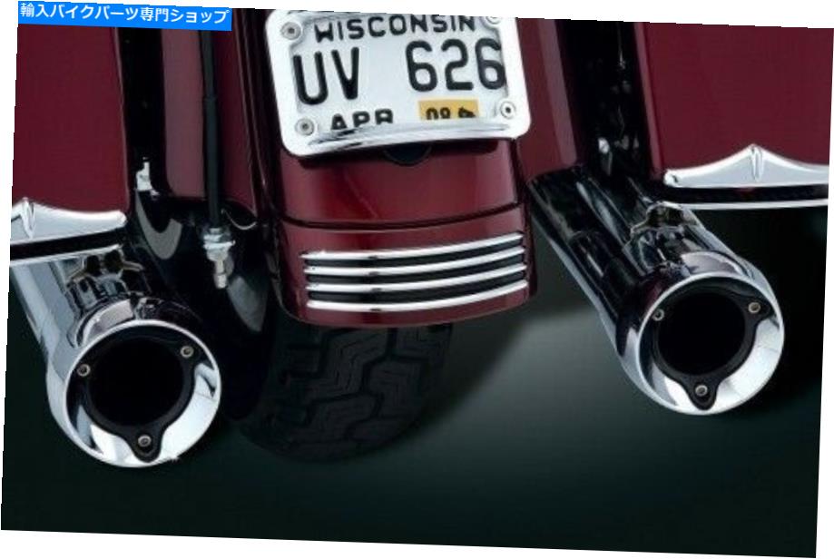 Rear Fender クライャキンクロームリアフェンダーアクセント4 flhx fltrx 7797 41-9372 1421-0008後部 KURYAKYN CHROME REAR FENDER ACCENTS 4 FLHX FLTRX 7797 41-9372 1421-0008 Rear【並行輸入品】