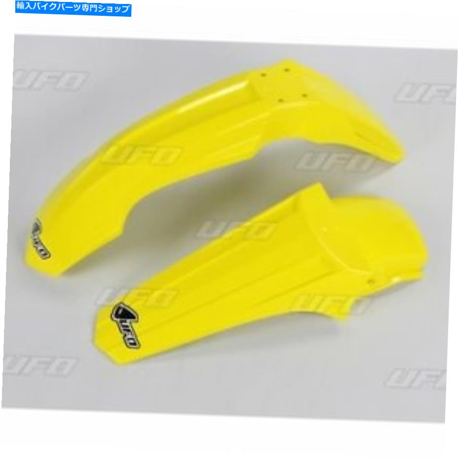 Rear Fender UFOフロントリアフェンダーキットスズキRM 85 2000 - 2021復元した新しいスタイルの黄色いOEM UFO Front Rear Fender Kit Suzuki RM 85 2000 - 2021 Restyled New Style Yellow OEM【並行輸入品】