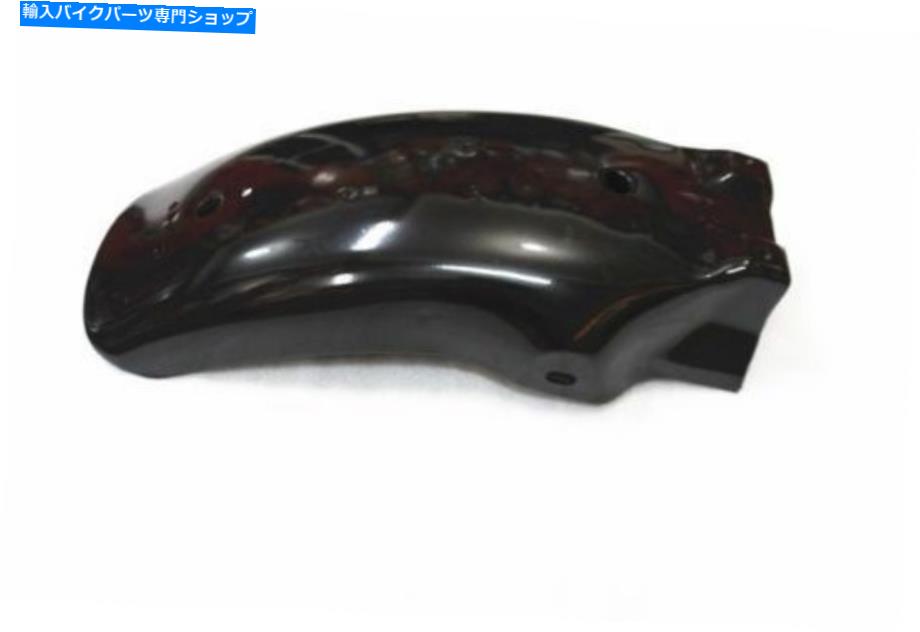Rear Fender ホンダスズキシャドウクルーザーチョッパーカフェのための黒リアフェンダーマッドガード Black Rear Fender Mudguard For Harley Honda Suzuki Shadow Cruiser Chopper Cafe【並行輸入品】