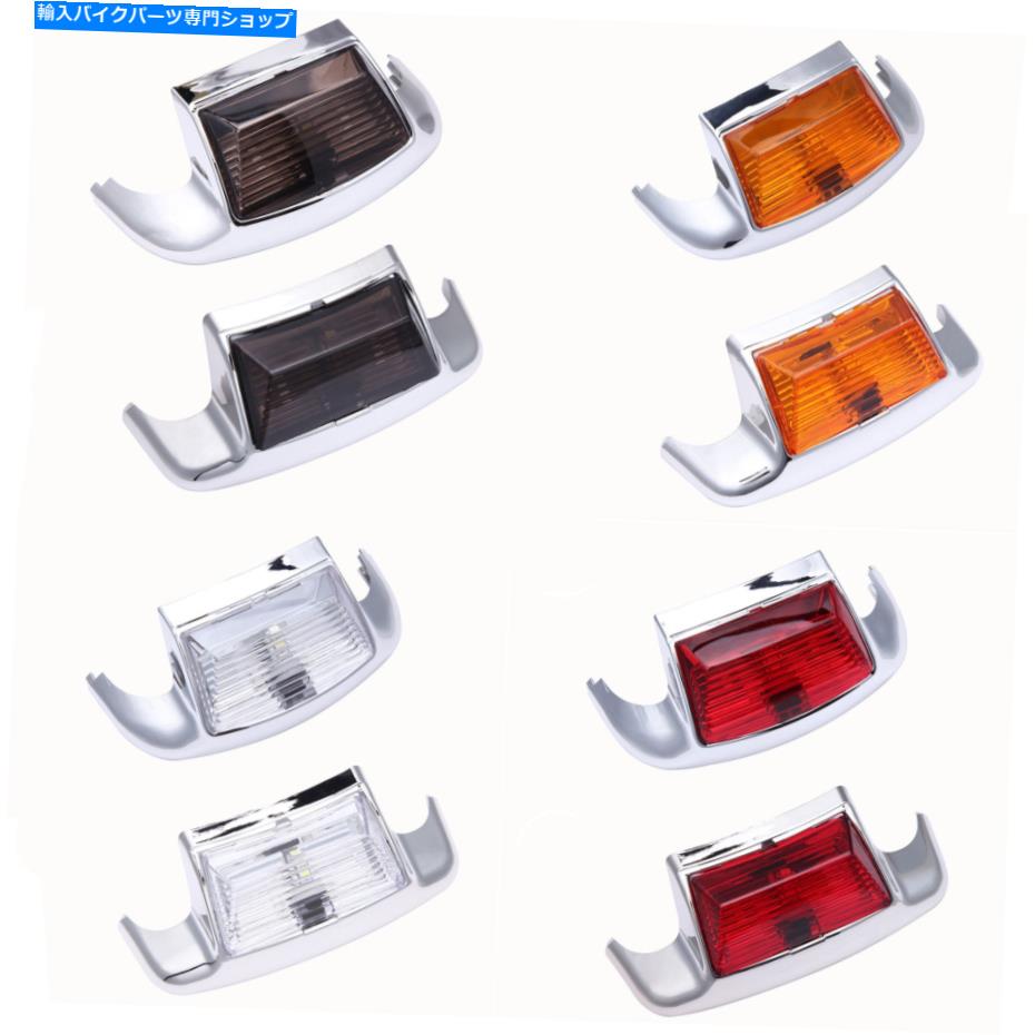 Rear Fender ハーレーダビッドソンElectra Glide FlhtのためのLEDライト付き後部＆フロントフェンダーチップ Rear & Front Fender Tip with LED Light For Harley Davidson Electra Glide FLHT【並行輸入品】