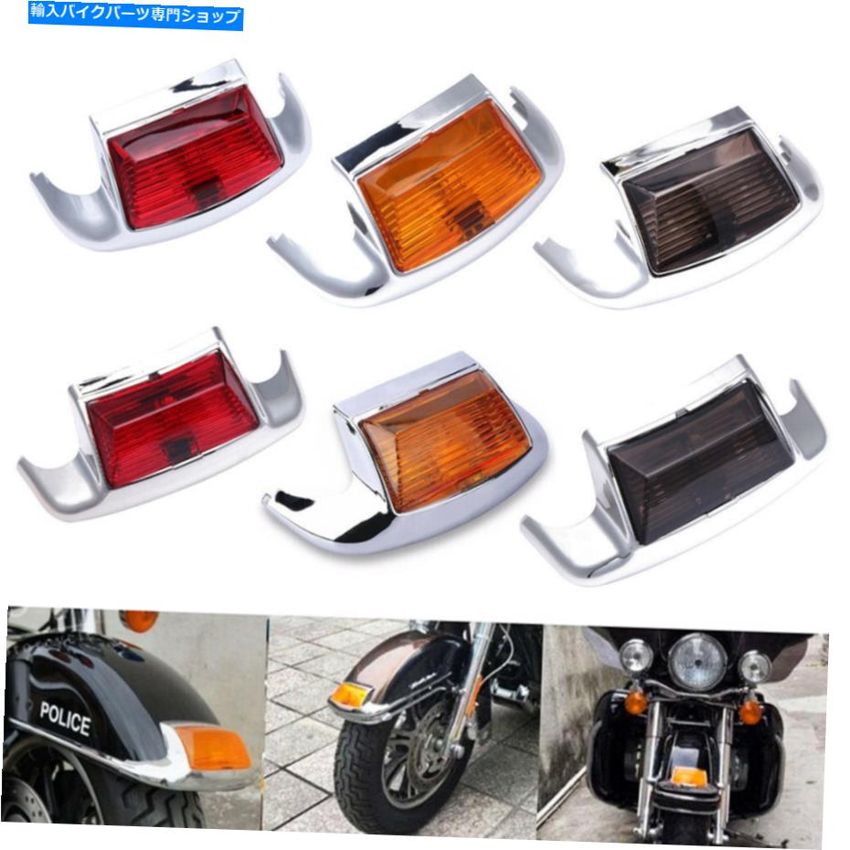 Rear Fender フロント＆リアLEDフェンダーチップライトハーリーウルトラクラシックエレクトラグライドソフトソフト Front & Rear LED Fender Tip Light For Harley Ultra Classic Electra Glide Softail【並行輸入品】