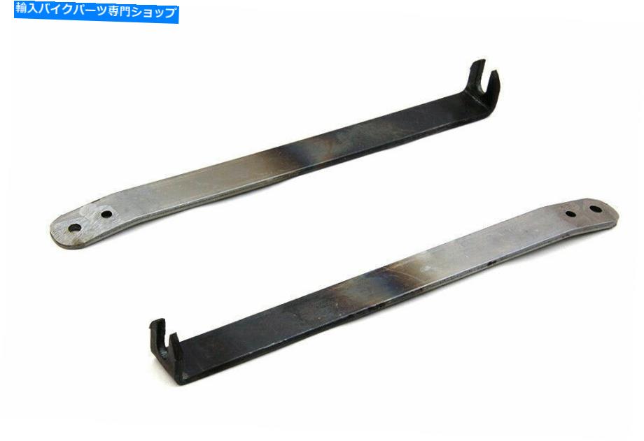 Rear Fender V-Twinによるハーレーダビッドソンのための硬質リアフェンダーブレースセット Rigid Rear Fender Brace Set Raw for Harley Davidson by V-Twin【並行輸入品】