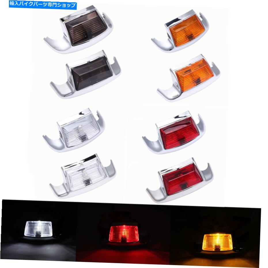 Rear Fender Harley Flstc Heritage Suppic Classic Flhrのためのフロント＆リアフェンダーLEDチップライト Front & Rear Fender LED Tip Light For Harley FLSTC Heritage Softail Classic FLHR【並行輸入品】