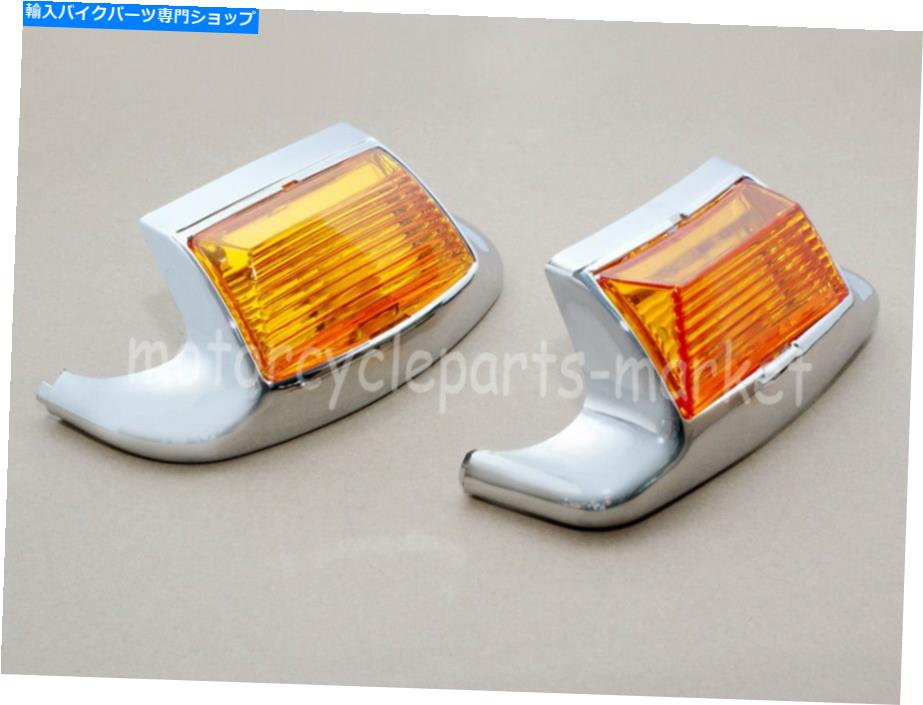 Rear Fender ハーレーグライドツーリングのためのクロムフロントリアマッドガードトリムフェンダーチップLEDライト Chrome Front Rear Mudguard Trim Fender Tip LED Light For Harley Glide Touring【並行輸入品】