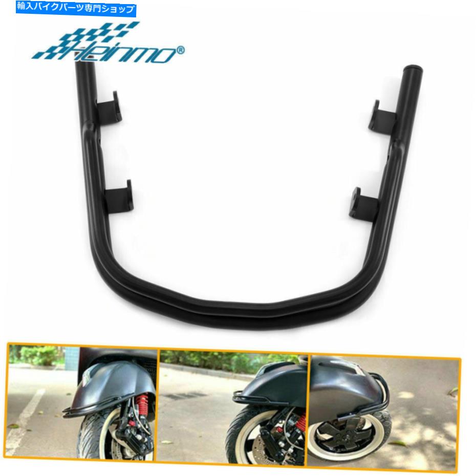Rear Fender Vespa GTS 200 2013-2020のためのCNCオートバイ黒のフロントバンパークラッシュバー CNC Motorcycle Black Front Bumper Crash Bar For VESPA GTS 200 250 300 2013-2020【並行輸入品】